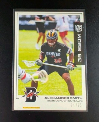 Alexander Smith 2025 Premier Lacrosse League Flagship PLL Black Parallel #01 /25