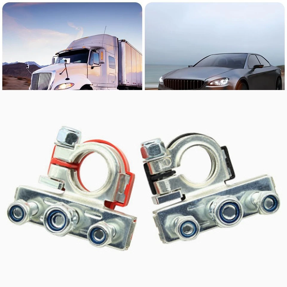 Tinned Copper Construction 12V 24V Battery Terminal Connectors for Vehicles - Image 4 of 4