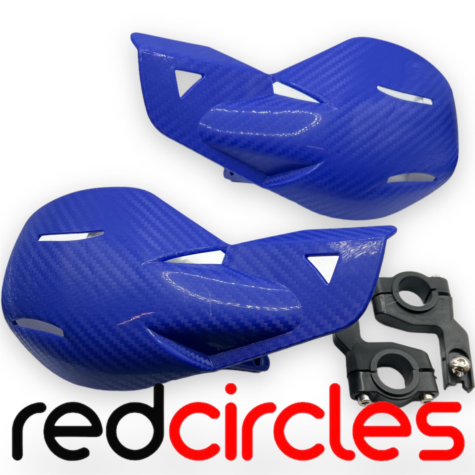 BLUE ATV QUAD BIKE HAND GUARD PROTECTOR HANDGUARDS 22mm 50cc 90cc 110cc 125cc