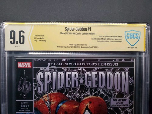 Spider-Geddon #1 KRS Comics Exclusive Variant CBCS 9.6 Signed 2X Tan & Lowenthal - Bild 3 von 22
