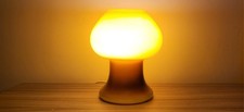 70s Mid Century Table Lamp Prova Brown Mushroom Vintage Lamp Base Italian 