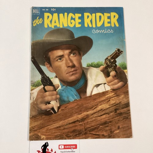 1952 THE RANGE RIDER #404 MID GRADE DELL COMICS WESTERN RANGE RIDER COMIC BOOK
