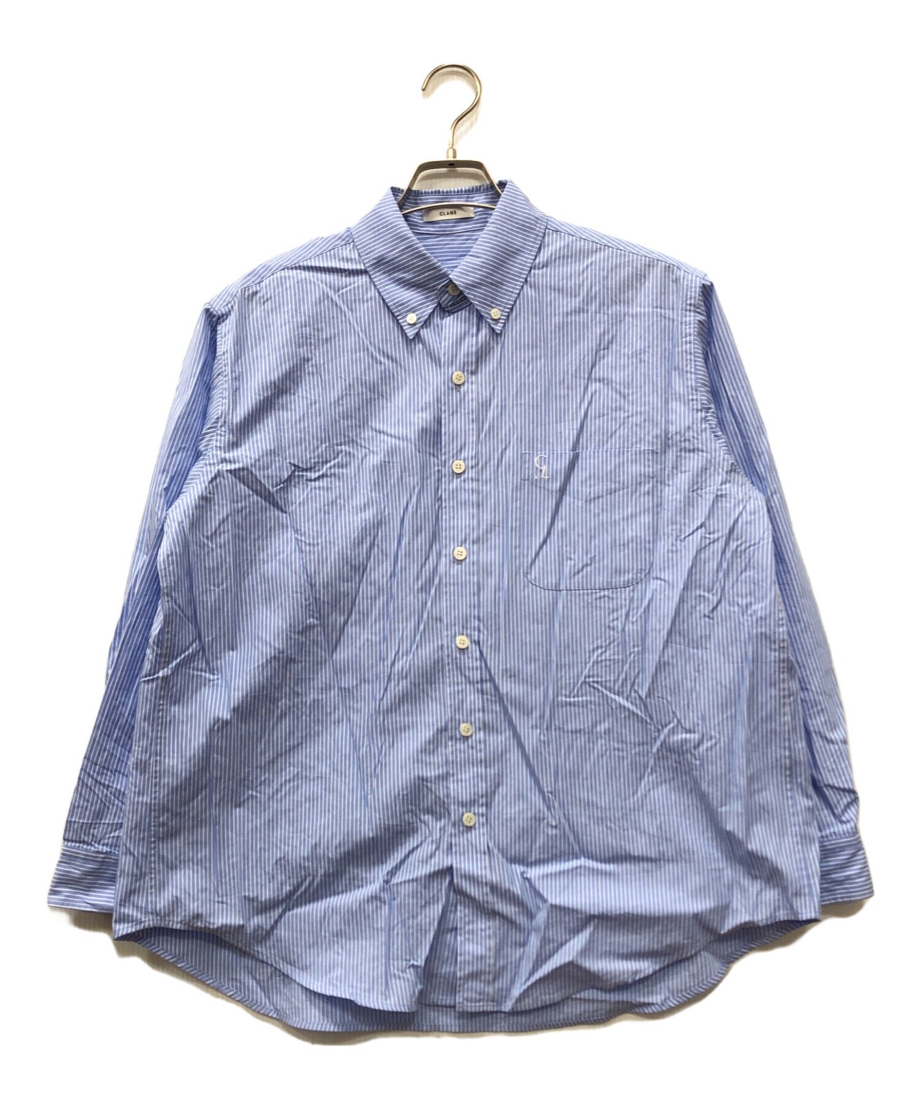 CLANE Logo Button-Down Basic Shirt/ Blue/ Size 1 - image 1