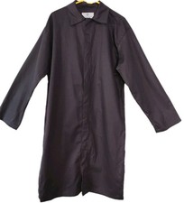 Flame Resistant Food Processing Lab Coat, Medium, Navy Blue, C09UJLCFS USA made 