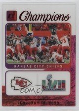 2023 Panini Clearly Donruss Clearly Champions Red 52/100 Harrison Butker #8 4f5