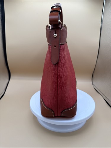 Dooney & Bourke Hobo Bag Pebble Grain Leder Rot - Bild 4 von 7