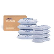 Coterie Baby Wipes for Sensitive Skin, 4 Standard Packs 8 Travel Packs