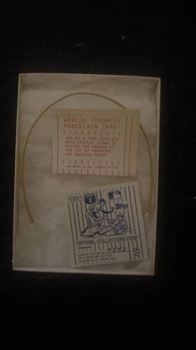 Topps Nolan Ryan Porcelain Baseball Card R&N China Limited Edition Boxed COA