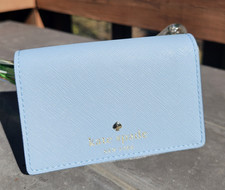 kate spade- Mikas Pond- Christine- Bifold Leather Wallet- Arctic Sky- NWT