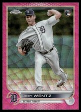 2022 Topps Chrome Update Series - Joey Wentz #USC13 Pink Wave Refractor (RC)