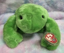 Ty Large Plush Beanie Buddy - Legs the Frog New W Tags Retro 2001 Soft Plush