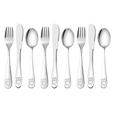 9 PCS Stainless Steel Children's Cutlery Set NO Retail Packing 