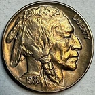 1938 D - Uncirculated Buffalo Nickel - Rich Color Exact Coin Imaged #BF164