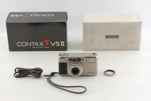 LCD Works NEAR MINT IN BOX Contax TVS II Point & Shoot 35mm Film Camera JAPAN - Picture 2 of 12