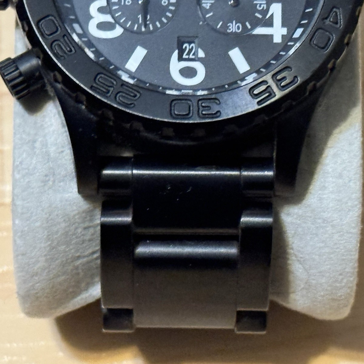 Nixon The 42-20 Chrono Minimize Black White Chronograph Men's