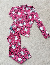 NWT Hello Kitty Y2K Womens Pajamas Cozy plush fleece PJs by Sanrio  Pink Sz XS