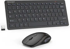 Wireless Keyboard and Mouse Combo Mini Cordless Computer Keyboard and Mouse S...