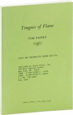 Tim Parks- Tongues of Flame (1985) Uncorrected Proof, 1st- NEAR FINE