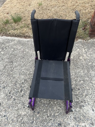 Quickie 2 Folding Manual wheelchair Frame 16” Wide X 18” Deep - Purple - Picture 22 of 24