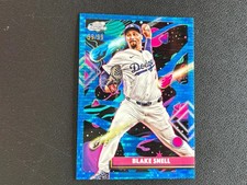 Blake Snell 2025 Topps Chrome Cosmic Blue Refractor LA Dodgers 99/99 F1