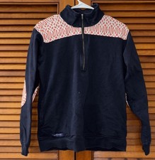 Simply Southern Pullover Blue Orange Spell Out 1/4 Zip Sweatshirt Womens Small