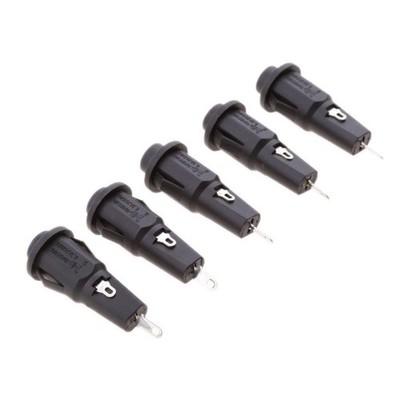 5 Stück Chassis Panel Mount Glasrohr Sicherungshalter für 5x20mm Sicherung