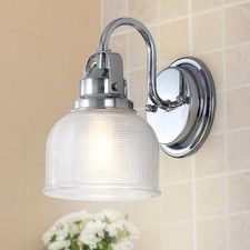 JONATHAN Y Virginia 5.75" 1-Light Chrome Metal Glass LED Vanity Light