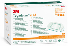 3M Tegaderm Film + Pad 5x7cm Box of 50 | Sterile Wound Dressings