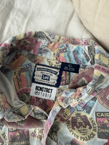 RCNSTRCT Studio LEE Upcycling Vintage Button Down Shirt Size Large - Picture 8 of 8