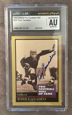 1991 Enor Pro Football Signed Tony Canadeo Autograph CGC/JSA Auto 10 #24