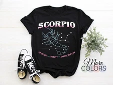 Scorpio Facts Traits Rules Astrological Zodiac Sign T-Shirt, Born October Nov...