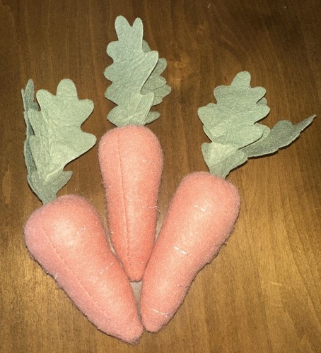 Ostern Karotten Filz orange Karotten Frühlingsdeko 3er Set