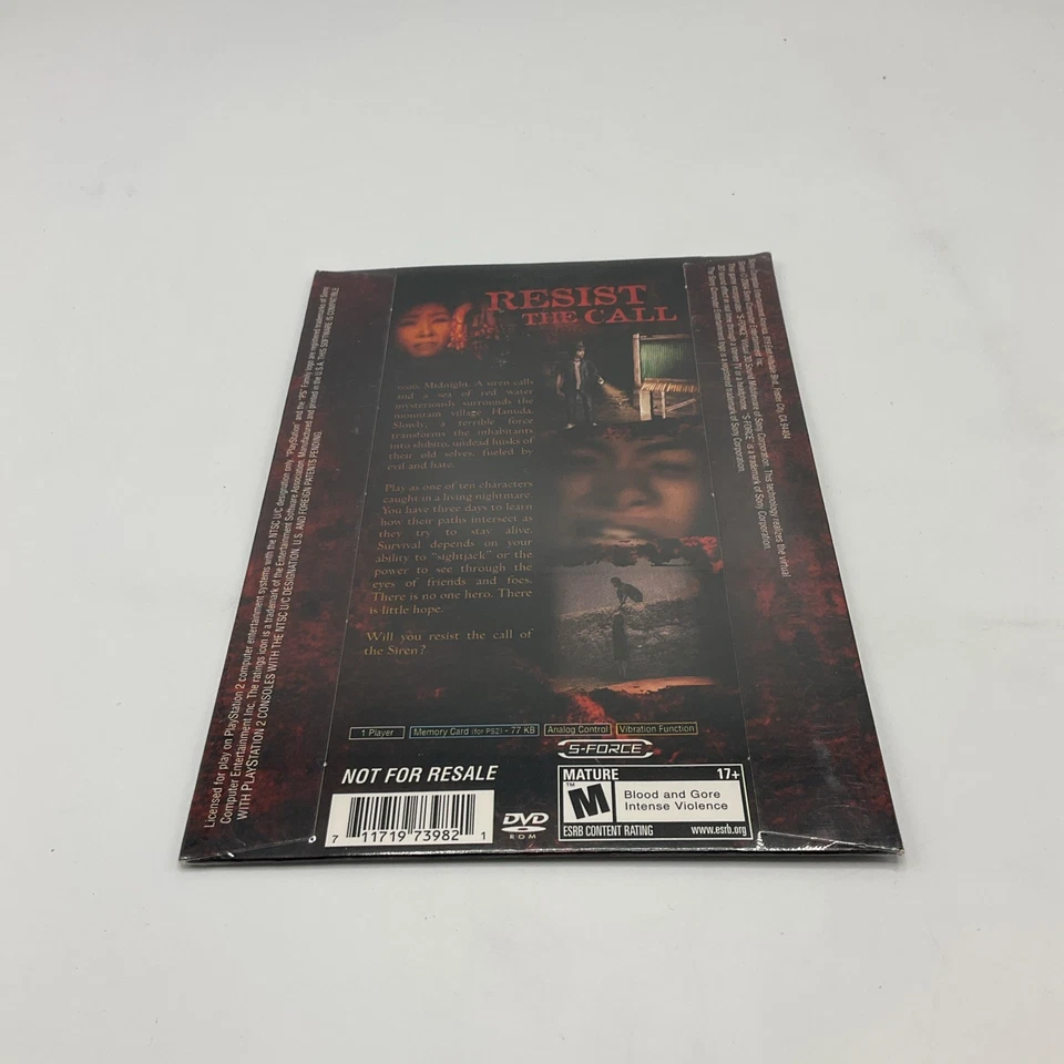 NEW Siren PS2 Demo Disc Not For Resale Promo Playstation 2 Sealed - Image 2 of 2