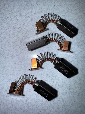 K045 Carbon Graphite Brushes | Industrial Grade for Motors & Generators (4 pcs)