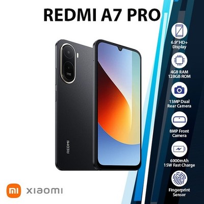 Xiaomi Redmi A7 Pro 4G Android Cell Phone (4GB+128GB/BLACK/Dual SIM/Unlocked)