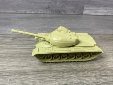 VTG 1990’s Tim Mee Green/Tan Plastic M48 Patton Tank Army Military Vehicle Toy