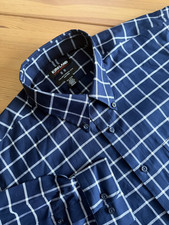 Kirkland Signature Men  s Traditional Fit Dress Shirt Non Iron 16 1/2 32/33 Navy