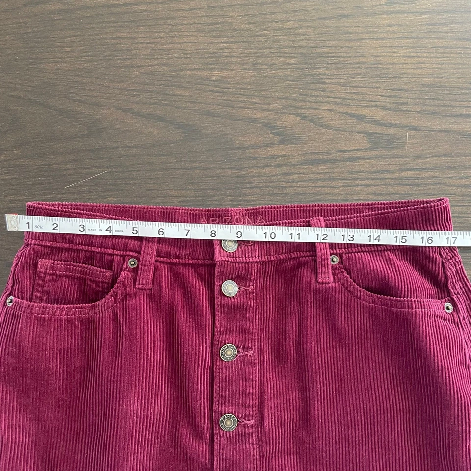 Arizona Jean компании вельвет мини юбка женщин 11, 100% хлопок Y2K Academia 90-х - Изображение 4 из 4