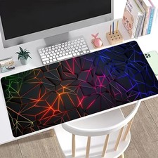 Large Gaming Mouse Pad XL 31.5" x 11.8" Extended Desk Mat Stitched Edges Non-Sli