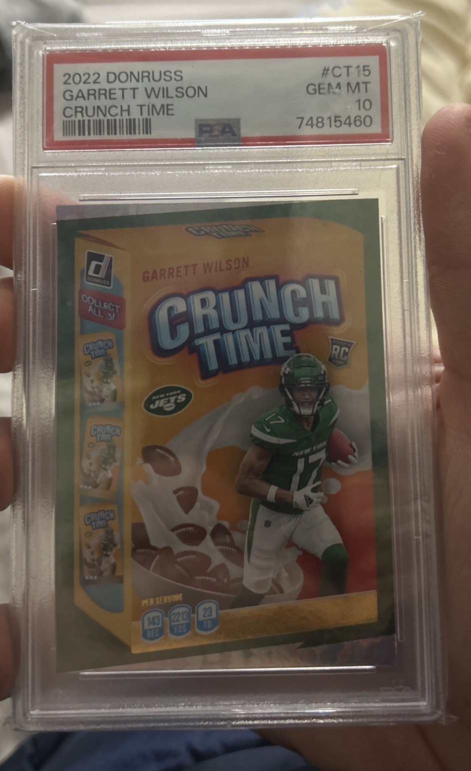 Garrett Wilson Panini Donruss Crunch Time #CT15 Base