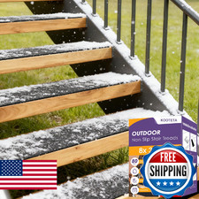 KOOTETA 15 Pack Non Slip Outdoor Stair Treads Waterproof Weather Resistant Grip