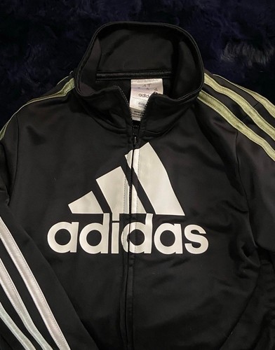Iconic Adidas youth 4T sports jacket with stripe - Picture 2 of 3
