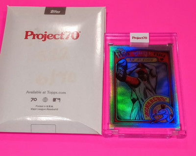 2021 TOPPS PROJECT 70 SATCHEL PAIGE KC MONARCHS By EFDOT RAINBOW FOIL 6/70