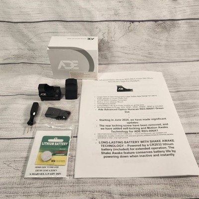 Ade Advanced Optics Huracan RD3-006A1 Green Dot Micro Reflex Sight Motion Awake