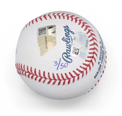 Nick Kurtz Athletics Signed Baseball with Multiple Inscs - Limited