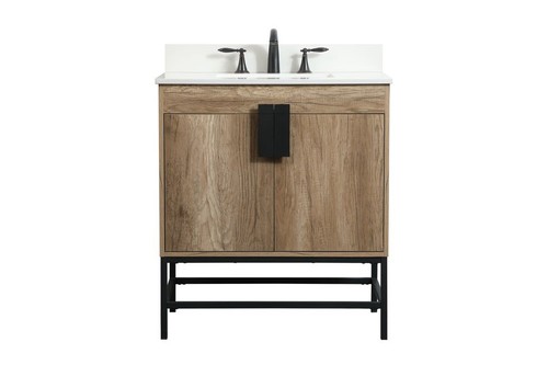 Elegant Lighting VF48830-BS Eugene 30" - Wood
