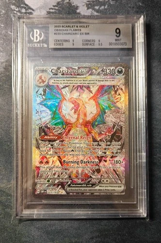 Charizard ex 223/197 SV03: Obsidian Flames Holo BGS 9