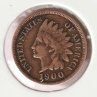 US Rare Old West 1900 Indian Head Penny Coin American Collection Shield Cent USA