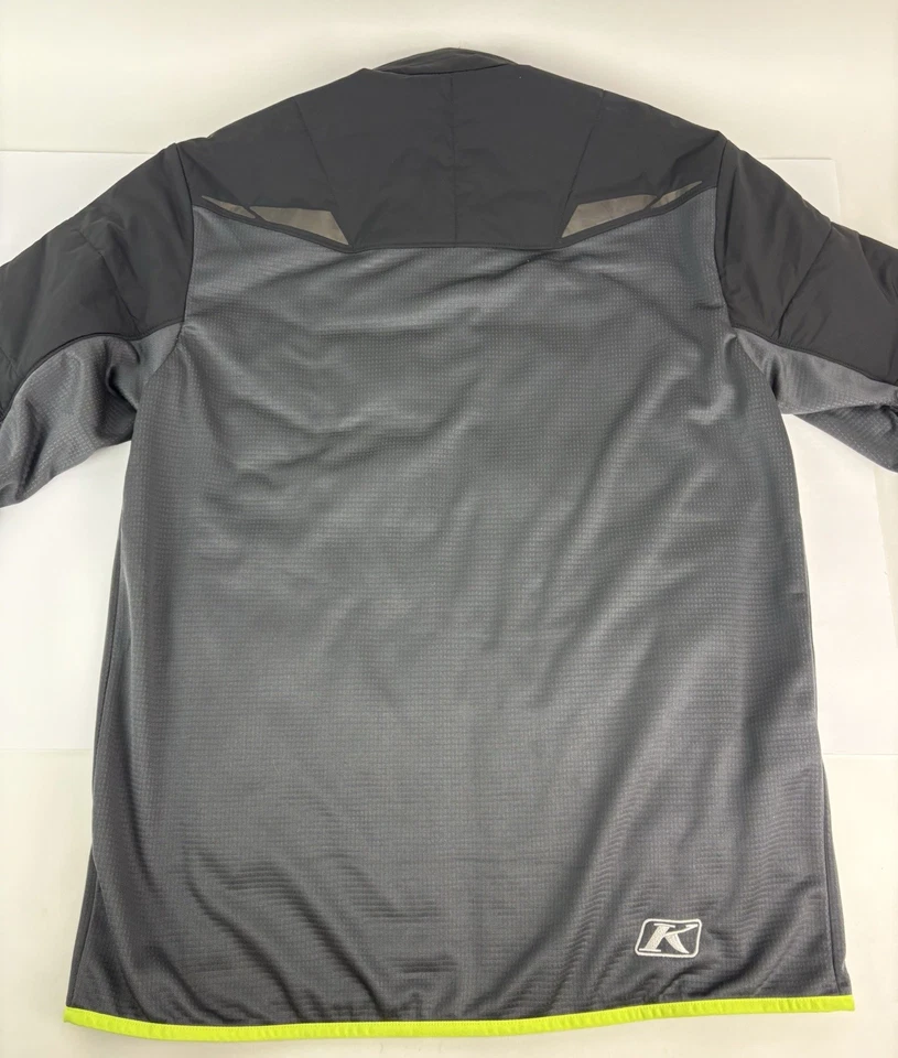 Chaqueta de aleación Klim Override para hombre L negra gris amarilla aislada capa media Foto 2 de 4
