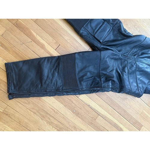 FIRST Thinsulate schwarze Echtleder Latzhose Gr. XL - Bild 3 von 7